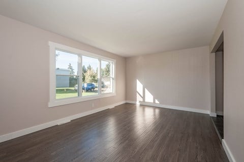 Floor plan for 3 beds, 1 bath, 1050 sqft